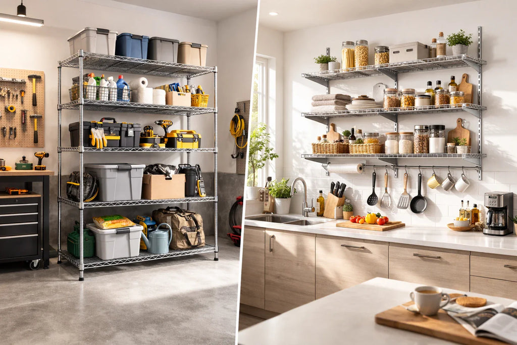 How to Install Wire Shelving: A Complete Step-by-Step Guide (Freestanding + Wall-Mounted)
