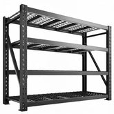 4-Tier 60"W x 24"D x 72"H Industrial Storage Shelves, 11000LBS Fully Adjustable Heavy Storage Unit for Warehouse Workshop Basement