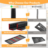 REIBII 60"W x 72"H 5-Tier Industrial Garage Shelving,3000LBS Heavy Duty Storage Shelves,Adjustable Metal Shelving for Basement Warehouse