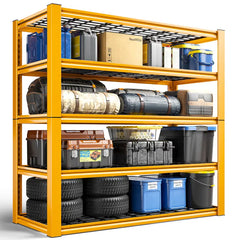 REIBII 40"W x 18"D Garage Shelving Heavy Duty Shelving 2550 LBS Adjustable Storage Shelves for Pantry Kitchen Basement Warehouse