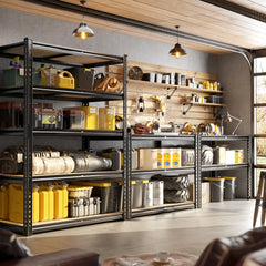 REIBII 40"W x 16"D Heavy Duty Garage Shelving, 3000 lbs Adjustable Storage Shelves, Metal shelving for Garage, Basement, Pantry, Kitchen & Closet Storage