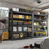 REIBII 36" W 5-Tier Garage Shelving,2650LBS Heavy Duty Adjustable Metal Storage Rack, Ultra-Sturdy Shelving for Garage, Basement & Workshop