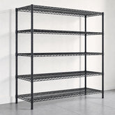 Reibii 71″H Heavy Duty Wire Storage Shelving, Metal Shelves for Garage, Kitchen, Pantry, Basement