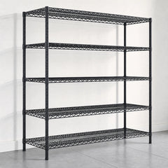 Reibii 71″H Heavy Duty Wire Storage Shelving, Metal Shelves for Garage, Kitchen, Pantry, Basement