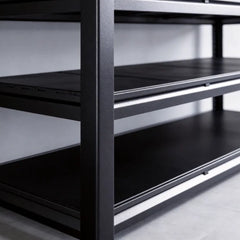 REIBII 6-Tier 55" W Heavy Duty Industrial Garage Shelving, Adjustable Metal Storage Shelving Units, For Basement&Warehouse