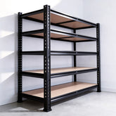 Reibii 5-Tier 40" W Metal Shelving for Garage, 2500lbs Heavy Duty Storage Shelves, Adjustable Shelf for Closet, Warehouse, Commercial