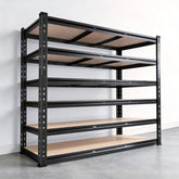 Reibii 6-Tier 48.2" W Garage Storage Shelves, 3300lbs Heavy Duty Industrial Shelving Racks, Metal Shelving for Pantry Kitchen Commercial