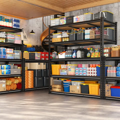 Reibii 72″H × 48″W Garage Storage Shelves, 2650 lbs Heavy Duty Steel Shelving Rack, Adjustable Metal Shelves for Basement, Pantry & Utility Room