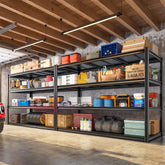 REIBII 60" W Industrial Metal Shelving 4-Tier Garage Steel Shelving for Warehouse, Basement, Pantry