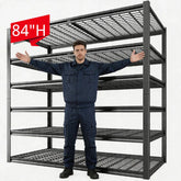 REIBII 55.2"W x 26"D 6-Tier Storage Shelves For Garage, 3500LBS Adjustable Heavy Duty Shelving Units for Basement, Warehouse, Workshop