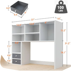 EnHomee 37''W×10''D×31.2''H Desktop Bookshelf