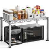 Reibii 27.5"W Heavy Duty Metal Shelving, Height Adjustable Storage Shelf for Laundry Bathroom Kitchen Pantry Closet Basement Office
