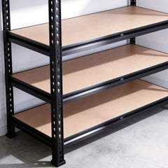 Reibii 5-Tier 40" W Metal Shelving for Garage, 2500lbs Heavy Duty Storage Shelves, Adjustable Shelf for Closet, Warehouse, Commercial