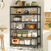 REIBII 36"W Metal Wire Racks, 6-Tier Adjustable Wire Shelves for Kitchen Pantry Basement