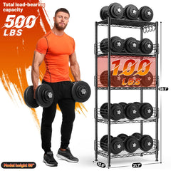 REIBII5-Tier500lbsWireShelvingUnits