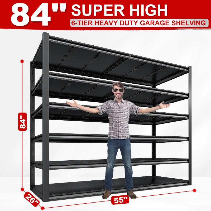 REIBII55W6-TierGarageShelving_3600LbsHeavyDutyShelvingUnits_7