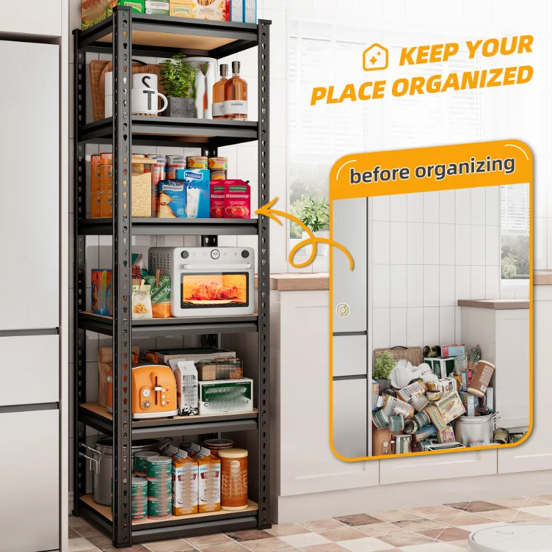 REIBII Storage Metal Shelves