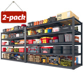 REIBII 2-pack garage shelving 5 tier