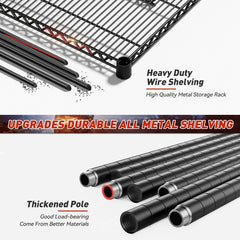REIBII 60''W Heavy Duty Wire Shelving with Good Quality