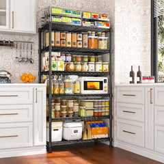 REIBII 6 Tier Adjustable Deep Storage Shelves