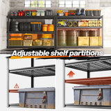 REIBII garage metal shelving Adjustable_and_Divisible_Design