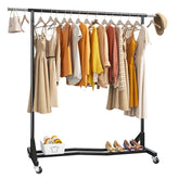Raybee black roller clothing rack