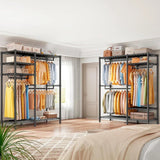 Raybee Heavy Duty Wire Garment Rack,Garment Rack For Hanging,Adjustable Portable Clothes Rack,For Bedroom