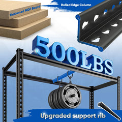REIBII 40"W x 16"D Heavy Duty Garage Shelving, 3000 lbs Adjustable Storage Shelves, Metal shelving for Garage, Basement, Pantry, Kitchen & Closet Storage