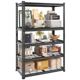 Reibii Heavy Duty Storage Shelves, Adjustable Steel Garage Shelves,Metal Shelving Rack for Garage, Warehouse, Workshop,Home Office, Kitchen