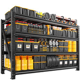 REIBII 5080LBS Heavy‑Duty Metal Garage Storage Shelving, Industrial Steel Adjustable Shelves, Rust & Water Resistant Utility Rack for Warehouse, Workshop, Basement