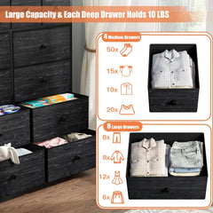 40.7"W Dresser for Bedroom, Pantry, Chest for Living Room with Deep Drawes for Living Room