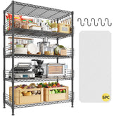 Reibii wire shelving unit 5 tier 771lbs adjustable