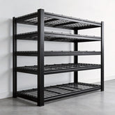 REIBII 60" W Heavy Duty Metal Shelving Unit, Adjustable Shelves for Storage, Rust-Proof Shelving for Garage, Industrial, Warehouse, Basement & Workshop