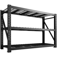 REIBII Heavy Duty Garage Shelving Adjustable Industrial Storage Racks Shop Shelves for Garage Organization Basement, Warehouse, Industrial