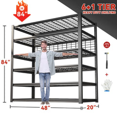 storage racks for garage 6+1 tier