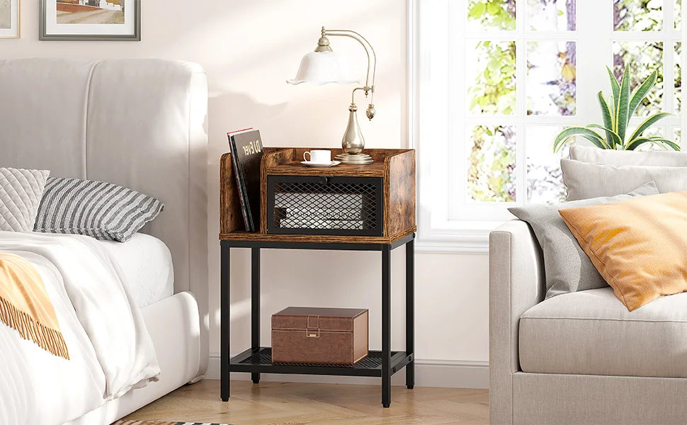 Mid-Year Mega Deal! EnHomee Nightstand: Your Perfect Bedside Companion!