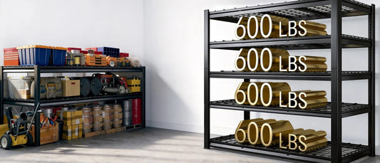 REIBII heavy-duty garage shelving for tools and equipment storage