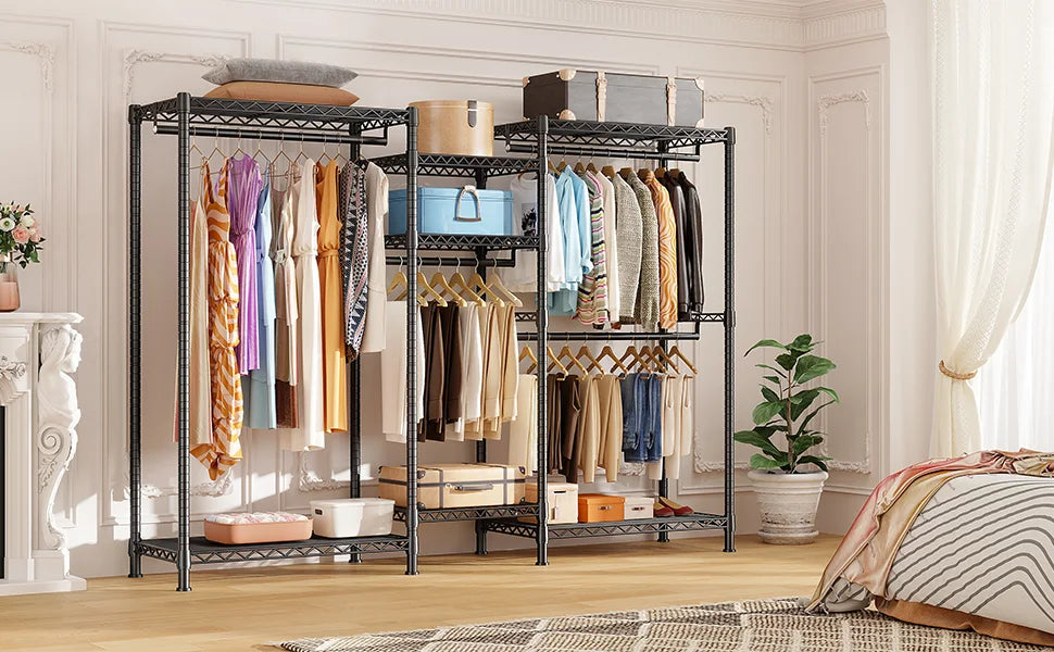 Raybee Clothes Hanging Rack - Your Ultimate All-in One Storage Solution!