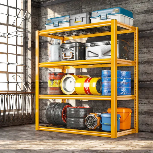 Reibii 4-Tier Shelves 60"H Garage Shelving Units 2200 LBS Free Assembly Tools Included for Basement, Warehouse, Workshop 800