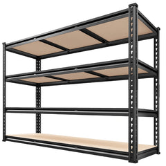 REIBII 2500LBS Garage Shelving Heavy Duty, 48" W Adjustable Metal Storage Shelves, Utility Rack