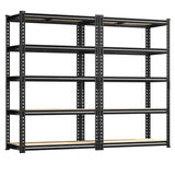 REIBII Storage Shelves Load 2020lbs, 5-Tier Adjustable Metal Shelving Units, Shelving Rack for Closet Kitchen Pantry