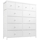 40.7"W 12 Drawers Dresser for Bedroom, Pantry, Chest for Living Room with Deep Drawes for Living Room 40.7"W x 11.9"D x 43.8"H