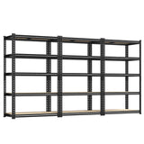 REIBII Storage Shelves Load 2020lbs, 5-Tier Adjustable Metal Shelving Units, Shelving Rack for Closet Kitchen Pantry