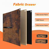 12-drawer TV stand dresser w/ power outlets & LED lights, open shelf, fits 75" TV Modern bedroom media console