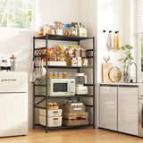 REIBII Storage Shelves Organizer, Metal Shelving Unit with Adjustable Leveling Feet, Space-Saving Pantry Shelf for Kitchen, Laundry & Home Storage