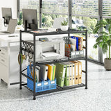 REIBII Storage Shelves Organizer, Metal Shelving Unit with Adjustable Leveling Feet, Space-Saving Pantry Shelf for Kitchen, Laundry & Home Storage