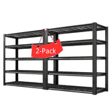 REIBII 35.5"W x 72"H Storage Shelves 2500 LBS Adjustable Metal Shelving for Garage, Basement, Kitchen and Pantry