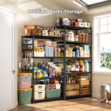 REIBII Storage Shelves Organizer, Metal Shelving Unit with Adjustable Leveling Feet, Space-Saving Pantry Shelf for Kitchen, Laundry & Home Storage