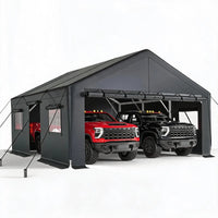 REIBII Heavy Duty Carport, 20x20 FT Portable Garage Carport, All Weather Portable Garage Shelter,  Removable Sidewalls, Outdoor Storage & Party Tent