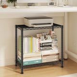 Reibii 27.5"W Heavy Duty Metal Shelving, Height Adjustable Storage Shelf for Laundry Bathroom Kitchen Pantry Closet Basement Office
